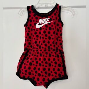 Nike Ladybug Shorty Romper 12 Months